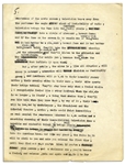 Fascinating Al Capp Typed Criticism of Television With Notes & Corrections in His Hand -- ''...their homes will be invaded by unwholesome, the fraudulent and the idiotic...''